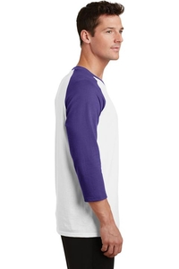 PC55RS - Port & Company Core Blend 3/4-Sleeve Raglan Tee