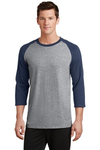 PC55RS - Port & Company Core Blend 3/4-Sleeve Raglan Tee