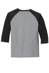 PC55YRS - Port & Company Youth Core Blend 3/4-Sleeve Raglan Tee