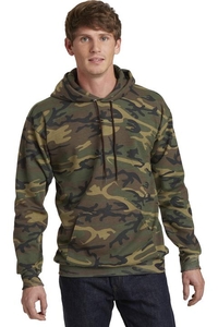 PC78HC - Port & Company Core Fleece Camo Pullover Hooded Sweatshirt