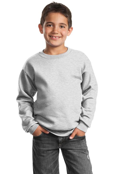 PC90Y - Port & Company - Youth Core Fleece Crewneck Sweatshirt.  PC90Y