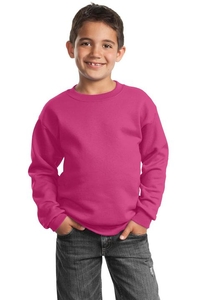 PC90Y - Port & Company - Youth Core Fleece Crewneck Sweatshirt.  PC90Y