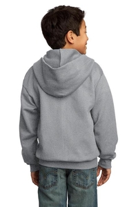 PC90YZH - Port & Company - Youth Core Fleece Full-Zip Hooded Sweatshirt.  PC90YZH