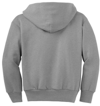 PC90YZH - Port & Company - Youth Core Fleece Full-Zip Hooded Sweatshirt.  PC90YZH