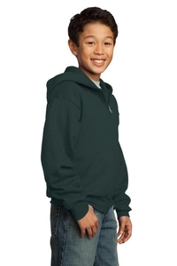 PC90YZH - Port & Company - Youth Core Fleece Full-Zip Hooded Sweatshirt.  PC90YZH