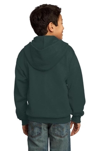 PC90YZH - Port & Company - Youth Core Fleece Full-Zip Hooded Sweatshirt.  PC90YZH