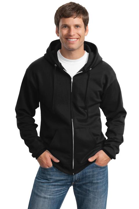 PC90ZHT - Port & Company Tall Essential Fleece Full-Zip Hooded Sweatshirt