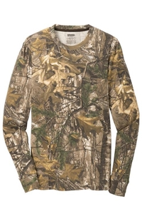 S020R - Russell Outdoors Realtree Long Sleeve Explorer 100% Cotton T-Shirt with Pocket