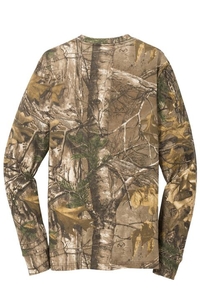 S020R - Russell Outdoors Realtree Long Sleeve Explorer 100% Cotton T-Shirt with Pocket