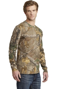 S020R - Russell Outdoors Realtree Long Sleeve Explorer 100% Cotton T-Shirt with Pocket