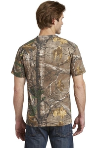 S021R - Russell Outdoors - Realtree Explorer 100% Cotton T-Shirt with Pocket