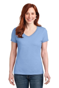 S04V - Hanes Ladies Nano-T Cotton V-Neck T-Shirt