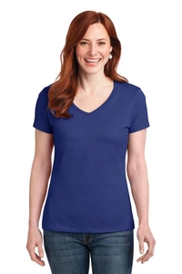 S04V - Hanes Ladies Nano-T Cotton V-Neck T-Shirt