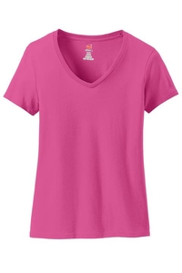 S04V - Hanes Ladies Nano-T Cotton V-Neck T-Shirt