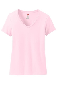 S04V - Hanes Ladies Nano-T Cotton V-Neck T-Shirt