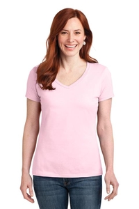 S04V - Hanes Ladies Nano-T Cotton V-Neck T-Shirt