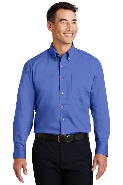 S600T - Port Authority Long Sleeve Twill Shirt.