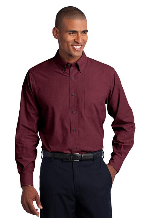 S640 - Port Authority Crosshatch Easy Care Shirt