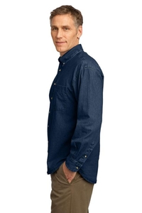 SP10 - Port & Company - Long Sleeve Value Denim Shirt