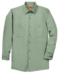 SP14 - Red Kap Long Sleeve Industrial Work Shirt