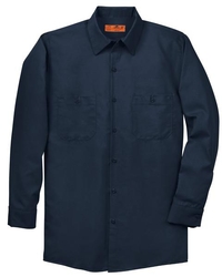 SP14 - Red Kap Long Sleeve Industrial Work Shirt