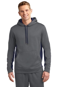 ST235 - Sport-Tek Sport-Wick Fleece Colorblock Hooded Pullover