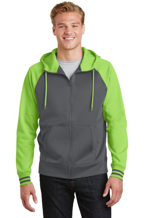 ST236 - Sport-Tek Sport-Wick Varsity Fleece Full-Zip Hooded Jacket