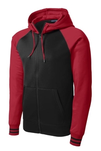 ST236 - Sport-Tek Sport-Wick Varsity Fleece Full-Zip Hooded Jacket