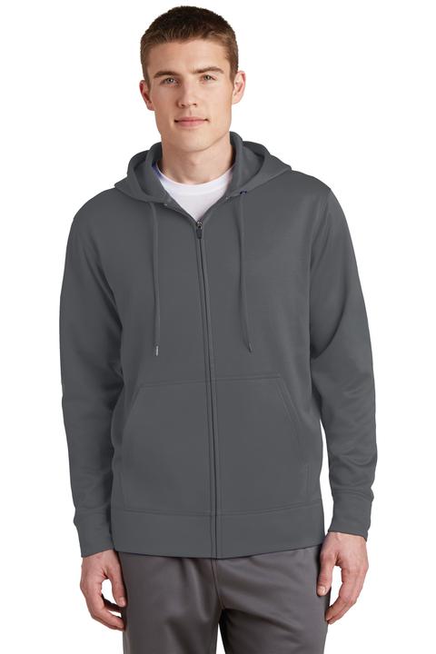 ST238 - Sport-Tek Sport-Wick Fleece Full-Zip Hooded Jacket.  ST238