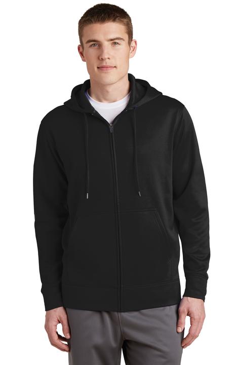 ST238 - Sport-Tek Sport-Wick Fleece Full-Zip Hooded Jacket.  ST238