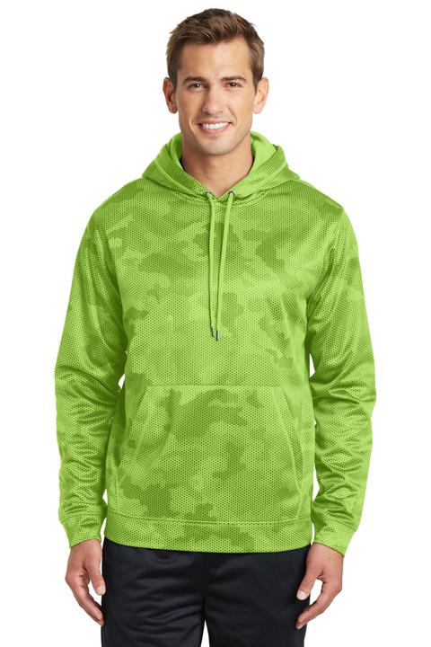 ST240 - Sport-Tek Sport-Wick CamoHex Fleece Hooded Pullover