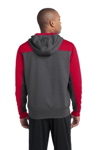 ST249 - Sport-Tek  Tech Fleece Colorblock 1/4-Zip Hooded Sweatshirt