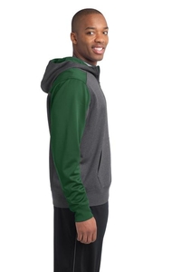 ST249 - Sport-Tek  Tech Fleece Colorblock 1/4-Zip Hooded Sweatshirt