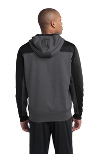 ST249 - Sport-Tek  Tech Fleece Colorblock 1/4-Zip Hooded Sweatshirt