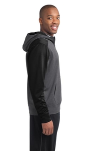 ST249 - Sport-Tek  Tech Fleece Colorblock 1/4-Zip Hooded Sweatshirt