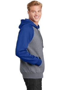 ST267 - Sport-Tek Raglan Colorblock Pullover Hooded Sweatshirt