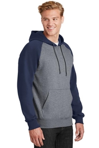 ST267 - Sport-Tek Raglan Colorblock Pullover Hooded Sweatshirt