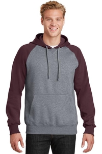 ST267 - Sport-Tek Raglan Colorblock Pullover Hooded Sweatshirt