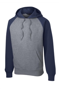 ST267 - Sport-Tek Raglan Colorblock Pullover Hooded Sweatshirt