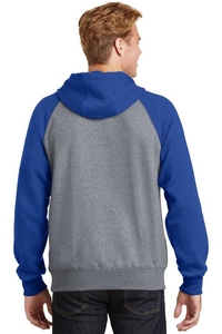 ST267 - Sport-Tek Raglan Colorblock Pullover Hooded Sweatshirt