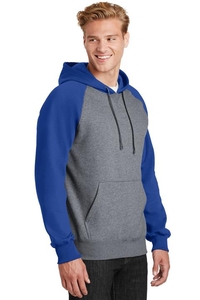 ST267 - Sport-Tek Raglan Colorblock Pullover Hooded Sweatshirt