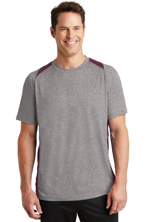 ST361 - Sport-Tek Heather Colorblock Contender Tee