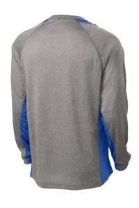 ST361LS - Sport-Tek Long Sleeve Heather Colorblock Contender Tee