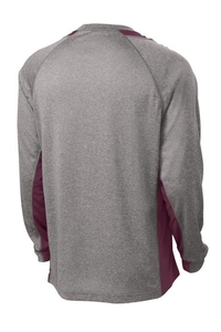 ST361LS - Sport-Tek Long Sleeve Heather Colorblock Contender Tee