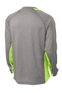 ST361LS - Sport-Tek Long Sleeve Heather Colorblock Contender Tee