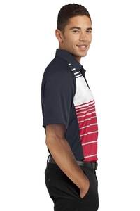 ST600 - Sport-Tek Dry Zone Sublimated Stripe Polo