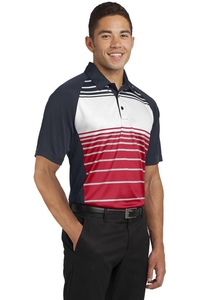 ST600 - Sport-Tek Dry Zone Sublimated Stripe Polo