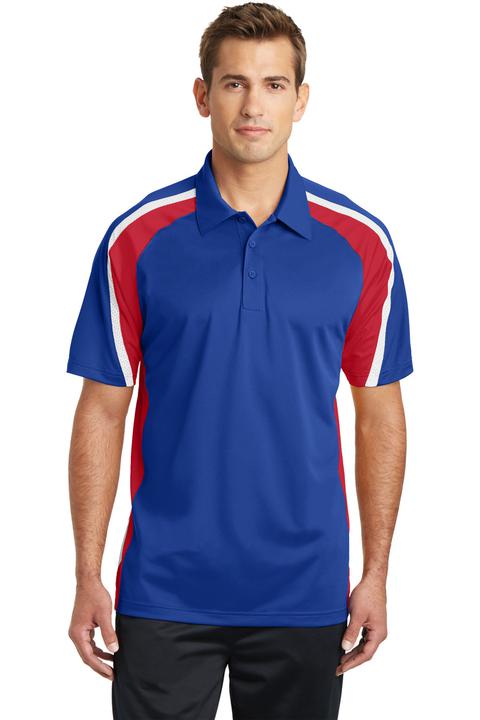 ST654 - Sport-Tek Tricolor Micropique Sport-Wick Polo