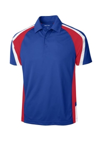 ST654 - Sport-Tek Tricolor Micropique Sport-Wick Polo