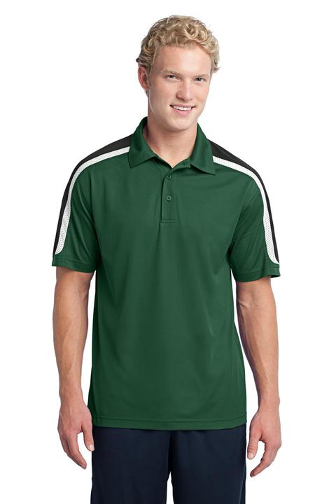 ST658 - Sport-Tek Tricolor Shoulder Micropique Sport-Wick Polo